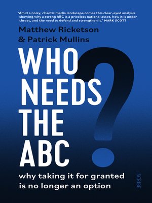 Who Needs the ABC? - ebook